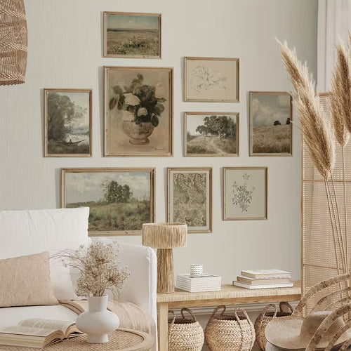 Ensemble de 9 pièces de galerie vintage